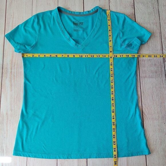 Nike Dri-Fit regular fit V-neck active tee sz L - Picture 5 of 9